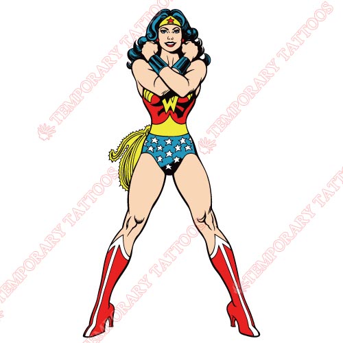 Wonder Woman Customize Temporary Tattoos Stickers NO.369